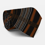 Diagonal Pattern Brown Stripped Neck Tie ネクタイ (ロール)
