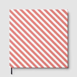 Diagonal pattern of pink and white stripes ゲストブック
