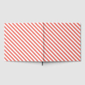 Diagonal pattern of pink and white stripes ゲストブック (全面)