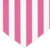 Diagonal pink and white stripes pattern テーブルクロス (アングル)