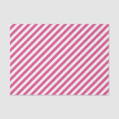 Diagonal pink and white stripes pattern 薄葉紙 (正面)