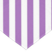 Diagonal purple and white stripes pattern テーブルクロス (アングル)