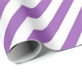 Diagonal purple and white stripes pattern ラッピングペーパー (ロールコーナー)