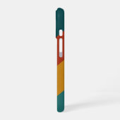 Diagonal Retro Bands iPhone 16ケース (左側面)