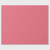 Diagonal Striped Pattern Red Pink Medium Stripe ラッピングペーパー (フラット)