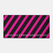 Diagonal Stripes and Technology Text デスクマット (正面)