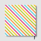 Diagonal stripes in vibrant colors ゲストブック (裏面)