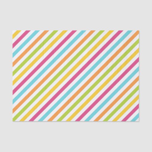 Diagonal stripes in vibrant colors 薄葉紙 (正面)