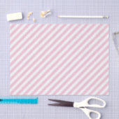 Diagonal white and pink stripes pattern 薄葉紙 (クラフト)