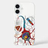 Diagram Complete Neuron Cell Nerve Nervous System  Case-Mate iPhoneケース (裏面)