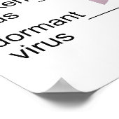 Diagram of the Progression of Shingles on Skin ポスター (角)