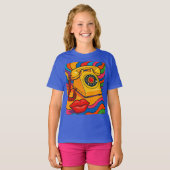 “Dial Me, Don’t DM Me” Landline Rotary Phone  Tシャツ (正面フル)