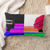 Dialogue Art Pillow ランバークッション (ブランケット)