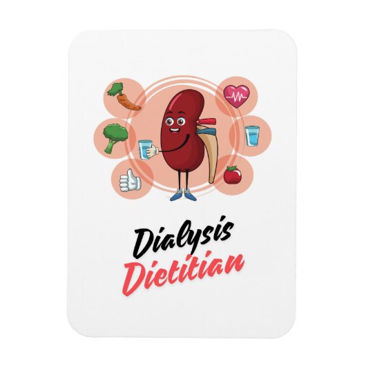 Dialysis Dietician マグネット (縦)