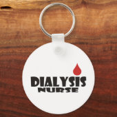 Dialysis Nurse Blood Drop Dot キーホルダー (正面)