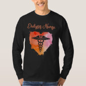 Dialysis Nurse   Nurses Nursing Graduation Caduceu Tシャツ (正面)