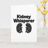 Dialysis Tech Nurse Kidney Whisperer Nephrology カード (黄色い花)