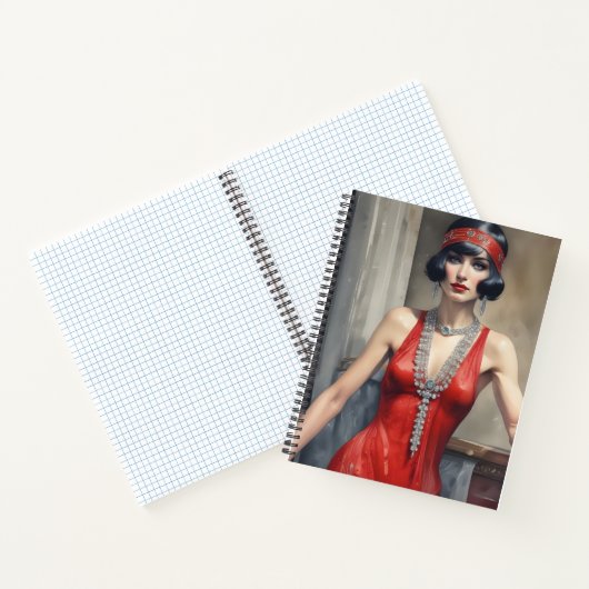 Diamantes y Seda Roja ノートブック (内部)