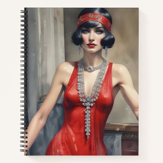 Diamantes y Seda Roja ノートブック (正面)