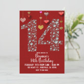 Diamond 14 Valentine's 14th Birthday Party写真 招待状 (スタンド正面)