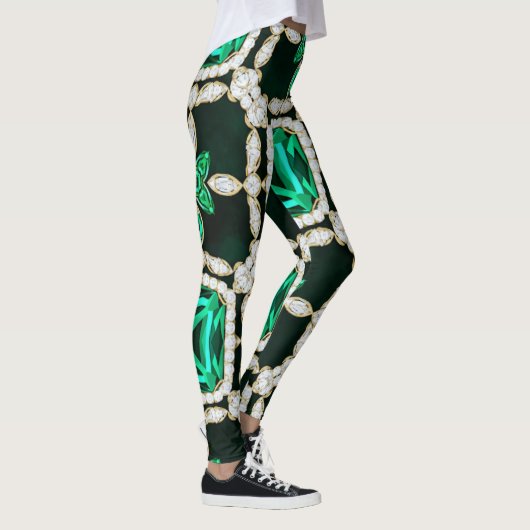 Diamond And Emerald Leggings 2 レギンス (右)