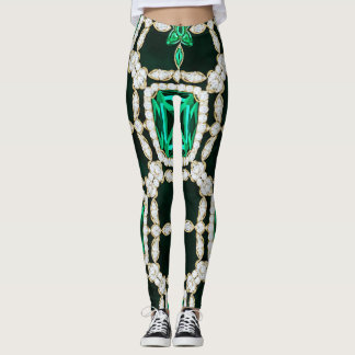 Diamond And Emerald Leggings 2 レギンス