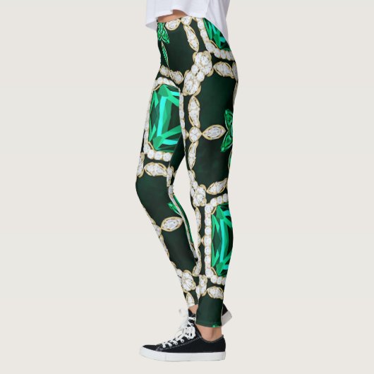 Diamond And Emerald Leggings 2 レギンス (左)
