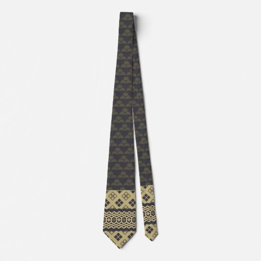 Diamond and Tortoise Pattern ネクタイ (正面)