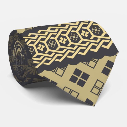 Diamond and Tortoise Pattern ネクタイ (ロール)