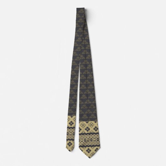 Diamond and Tortoise Pattern ネクタイ (裏面)