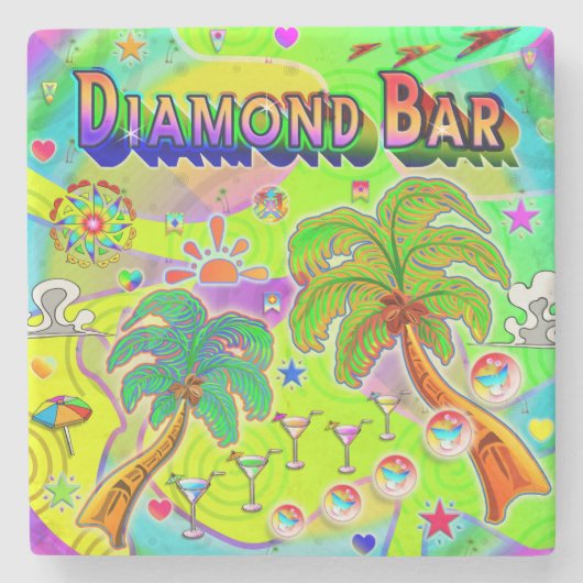 Diamond Bar Mind Focus Coaster ストーンコースター (正面)