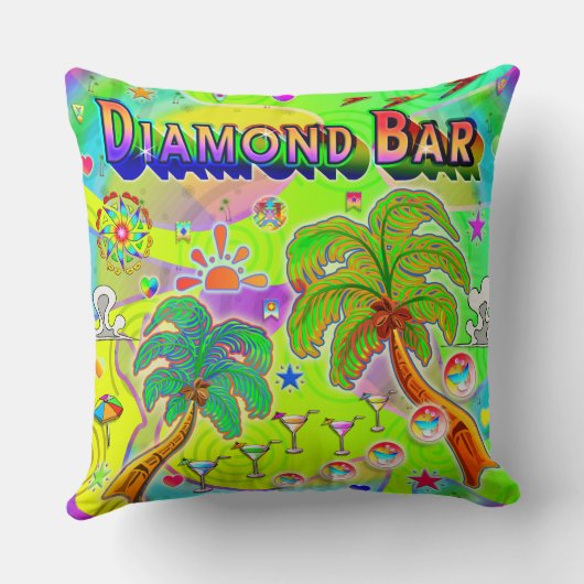 Diamond Bar Mind Focus Pillow クッション (裏面)