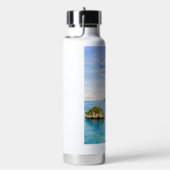 Diamond Beach Bali Watercolor Turquoise Sea ウォーターボトル (右面)