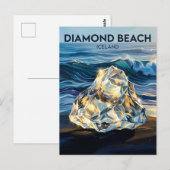 Diamond Beach Iceland ポストカード (正面/裏面)