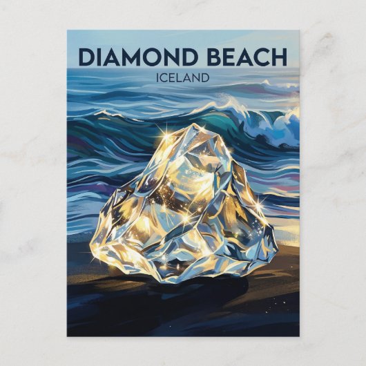 Diamond Beach Iceland ポストカード (正面)