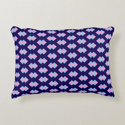 Diamond Blue Accent Pillow アクセントクッション (正面)