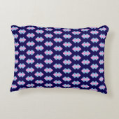 Diamond Blue Accent Pillow アクセントクッション (裏面)