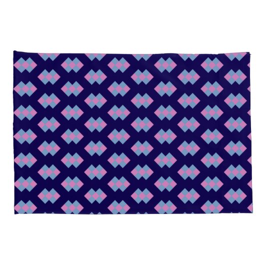 Diamond Blue Pillowcase 枕カバー (裏面-右)