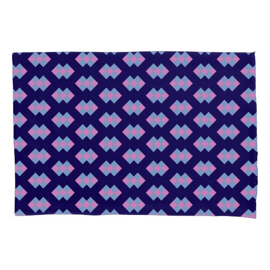Diamond Blue Pillowcase 枕カバー (正面左)