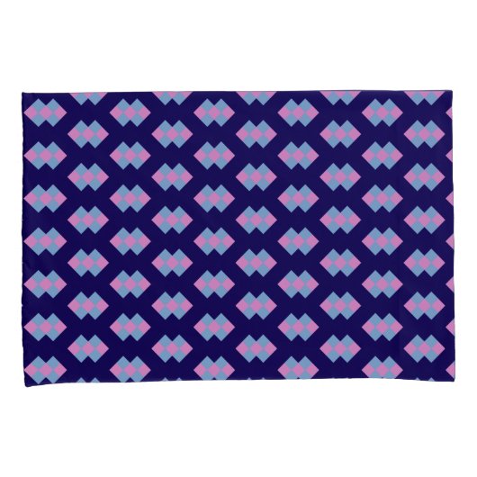 Diamond Blue Pillowcase 枕カバー (正面右)