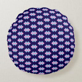 Diamond Blue Round Pillow ラウンドクッション