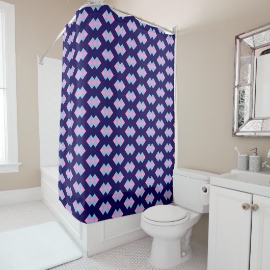Diamond Blue Shower Curtain シャワーカーテン (インサイチュ)
