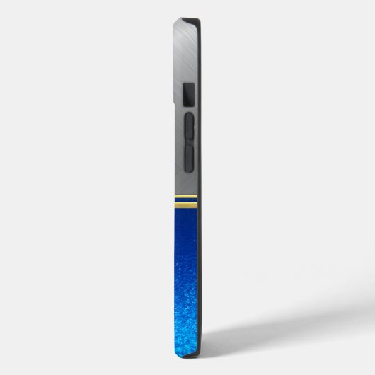 Diamond Blue Sparkle Parrot Bird Lover Case Case-Mate iPhoneケース (裏面 / 左)