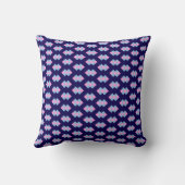 Diamond Blue Throw Pillow クッション (裏面)