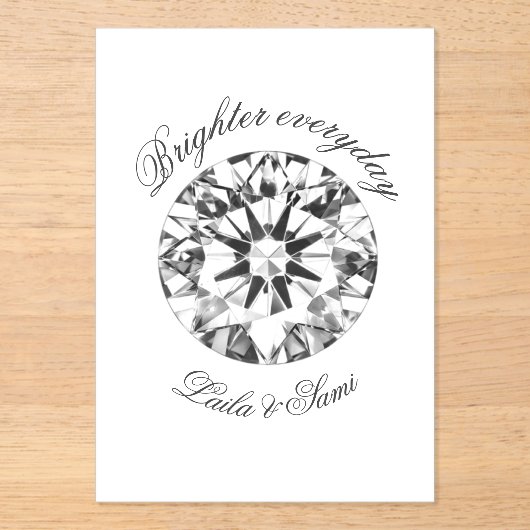 Diamond Classic Round Brighter together 2026 -  アクリル招待状 (正面)