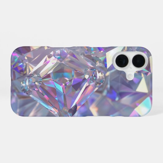 Diamond Crystal Sparkle iPhone 16ケース (裏面横)