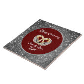 Diamond Customize Wedding Rings Silver Anniversary タイル (側面)