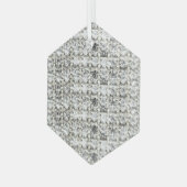 Diamond Customized ガラスオーナメント (正面左)