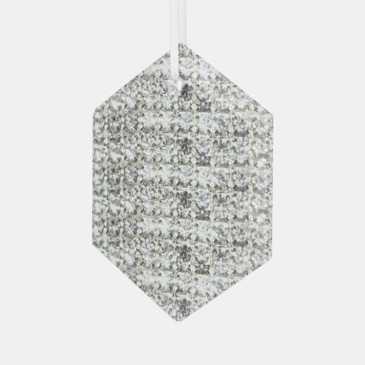 Diamond Customized ガラスオーナメント (正面左)