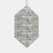 Diamond Customized ガラスオーナメント (正面右)